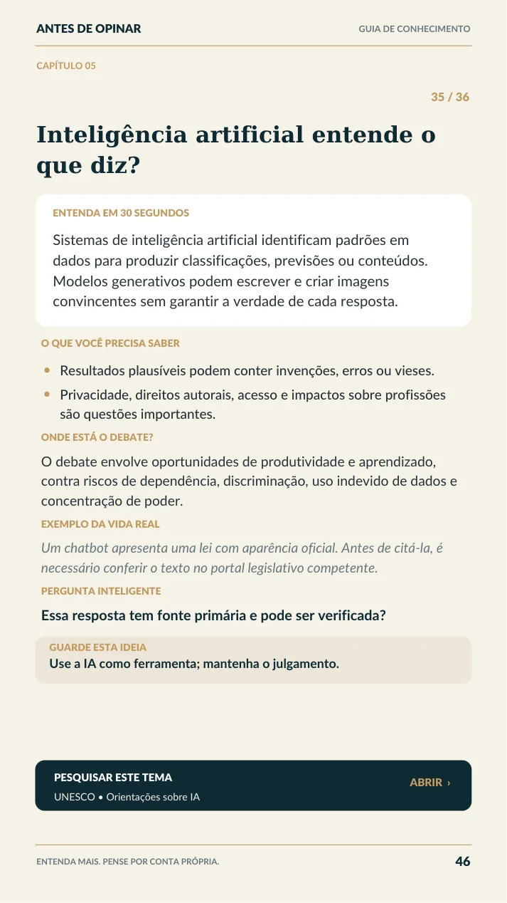 Página real do eBook sobre inteligência artificial